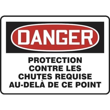 Accuform OSHA DANGER FALL PROTECTION SIGN FRMFPR105VP FRMFPR105VP